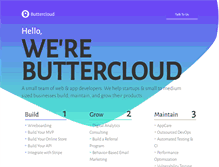 Tablet Screenshot of buttercloud.com